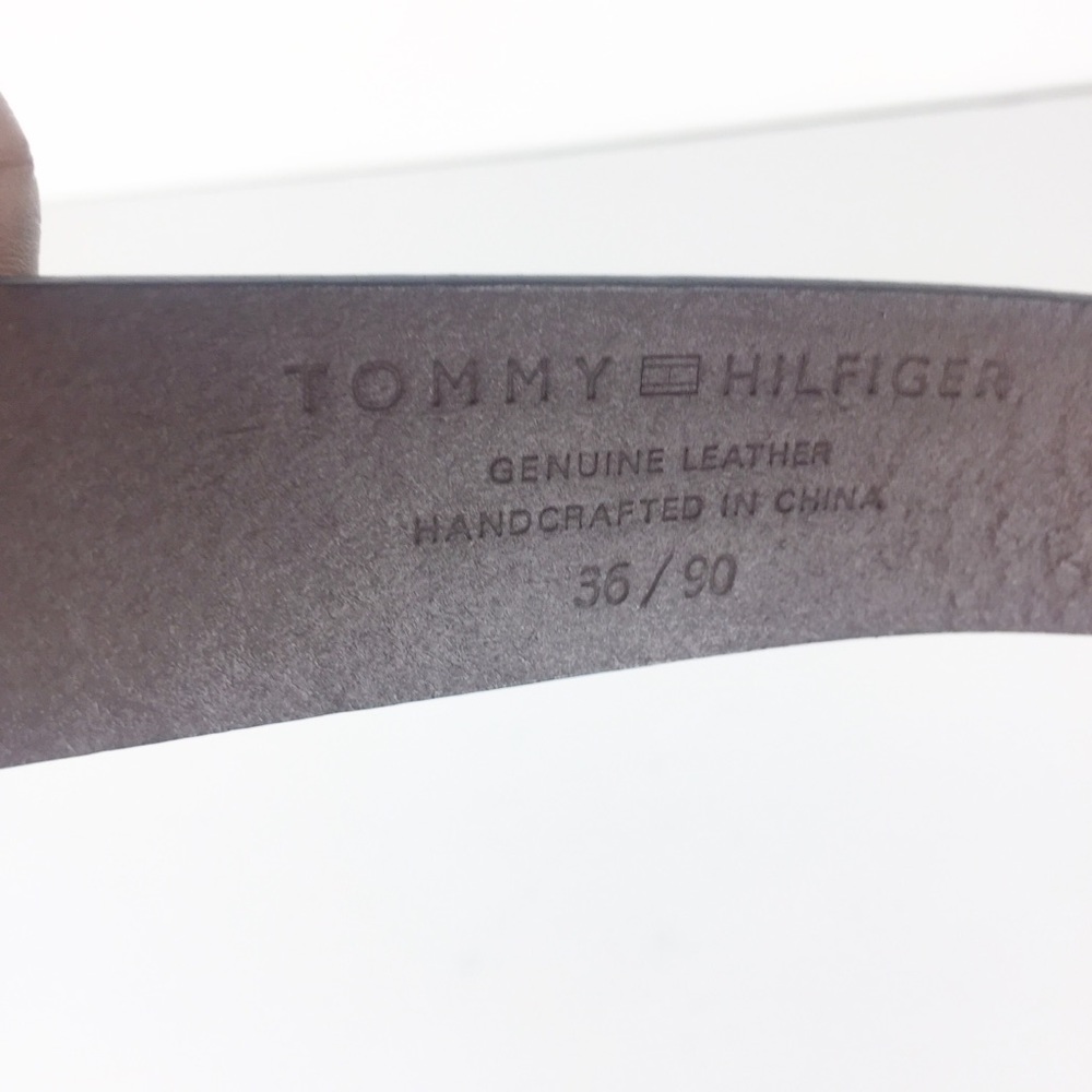 Tommy Hilfiger Mens Brown Leather Belt - Picture 4 of 6